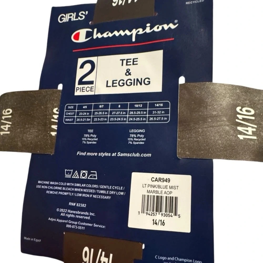 Champion Tee &‎ Legging Set nwt